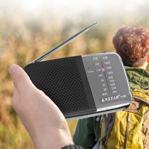 리벨리 소형 아날로그 라디오 휴대용 등산 낚시 캠핑용 어르신선물 AM FM 전파 라디오