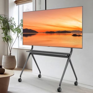 대형 카멜 이젤형 75인치 70인치 77인치 85인치 80인치 이동식 견고한 프레임 TV스탠드 바퀴형