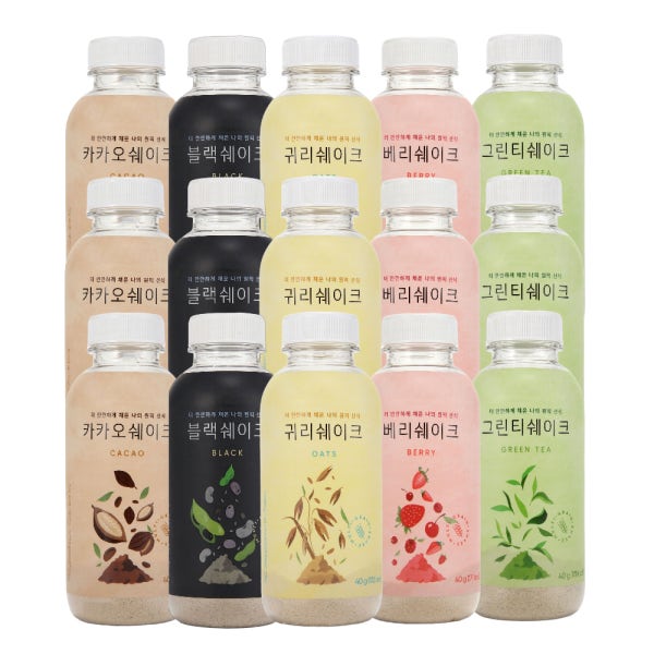 원픽 선식 귀리 블랙 카카오 베리 그린티 쉐이크 곡물 아침 식사 대용식