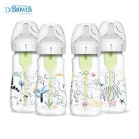 닥터브라운젖병 와이드넥 옵션스플러스 디자이너에디션 PP 젖병 150ml 270ml(2P)