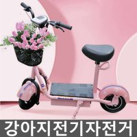 강아지전기자전거 애견동반 스쿠터 반려견 바구니