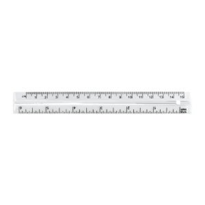 밀란 투명 플라스틱 자 15cm