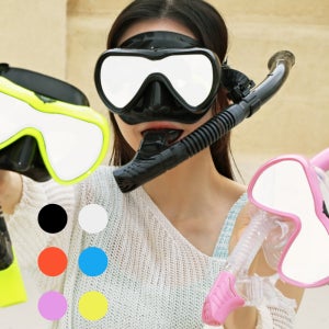 이치언리븐 스노쿨링 마스크 스노클 세트 물안경 장비 미러렌즈 자외선차단 안티선샤인