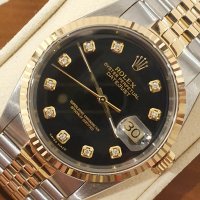 ROLEX 롤렉스 데이저스트 16233 블랙 텐포인트 다이아10P 블루 쥬빌레 콤비