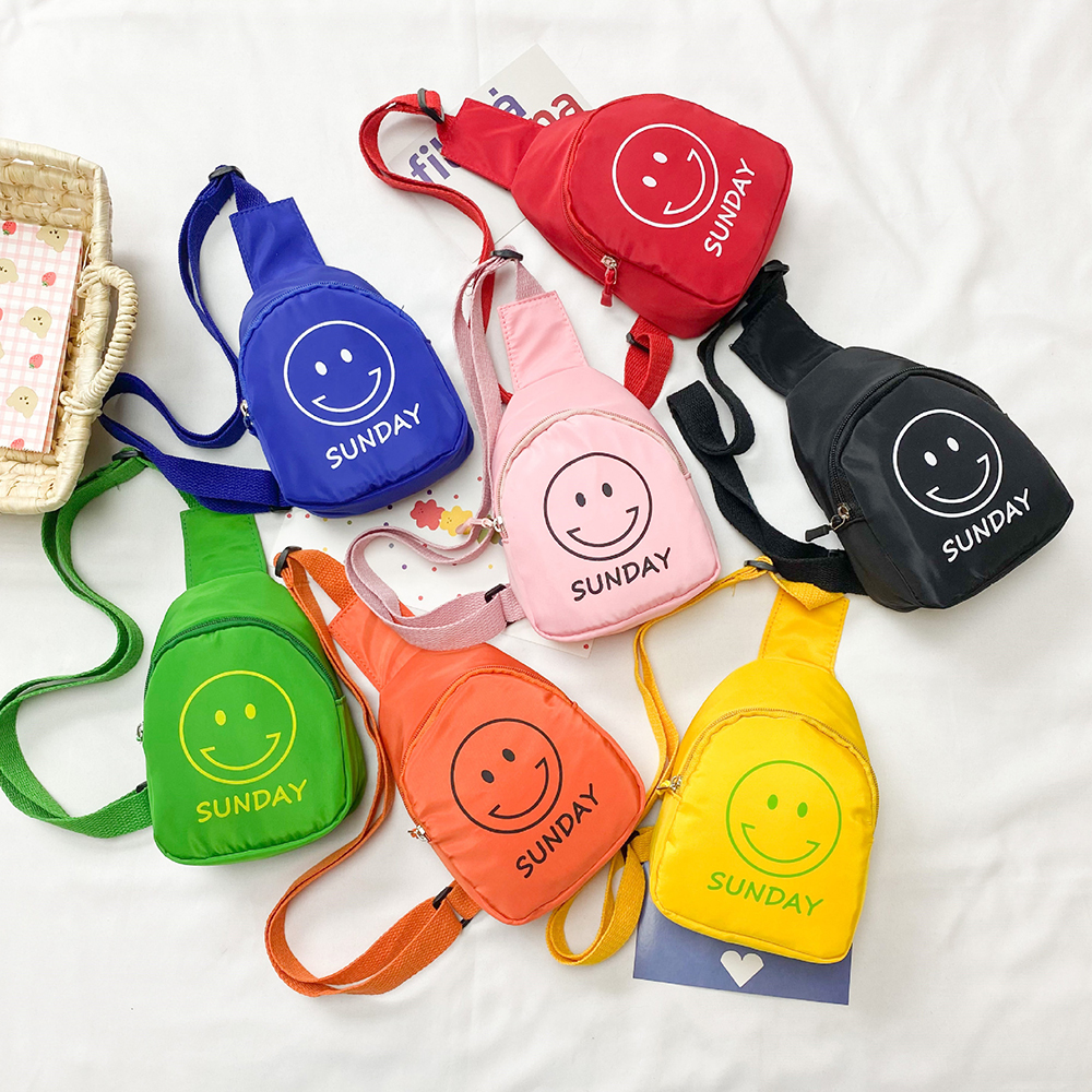 아이데이지 스마일 아기가방 어린이 키즈 초등학생 크로스백 초등 핸드폰가방 슬링백