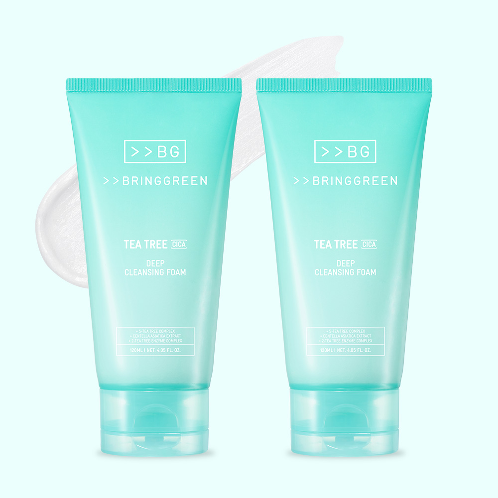 브링그린 티트리 시카 딥 클렌징폼 120ml, 2개