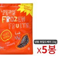 씨엔티 냉동 야생블루베리 1kg 5개묶음