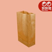 크라프트 각대봉투 내유코팅 종이봉투 소 1000장 튀김 빵 봉투 포장
