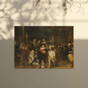 명화 그림 대형 거실 인테리어 렘브란트 야간순찰 캔버스액자 가로형 3호 29x21