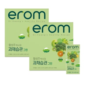 이롬 황성주 과채습관 그린 과일야채주스 190ml 32팩