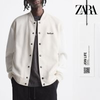 자라 남자 바시티 자켓 자수 보머 야구점퍼 ZARA