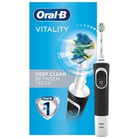 워터젯 OralB Vitality FlossAction 전동 칫솔 용 브러시 헤드 포함 블랙