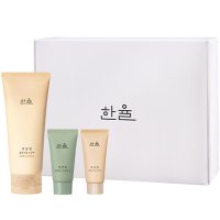 한율 부들밤 깔끔각질 모공팩 100ml 20ml 어린쑥 진정맑은 클렌징 폼 15g 세트