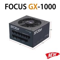 시소닉 포커스 GX1000 멀티 GPU 설정 전원 공급 장치 케이블 프리 연결 게임용 인텔 ATX 12 V 신제품