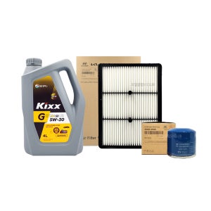 니로/더뉴니로DE 1.6하이브리드 엔진오일교환 오일세트 킥스G(4L)+필터35505-G2100(디올뉴니로 사용불가)