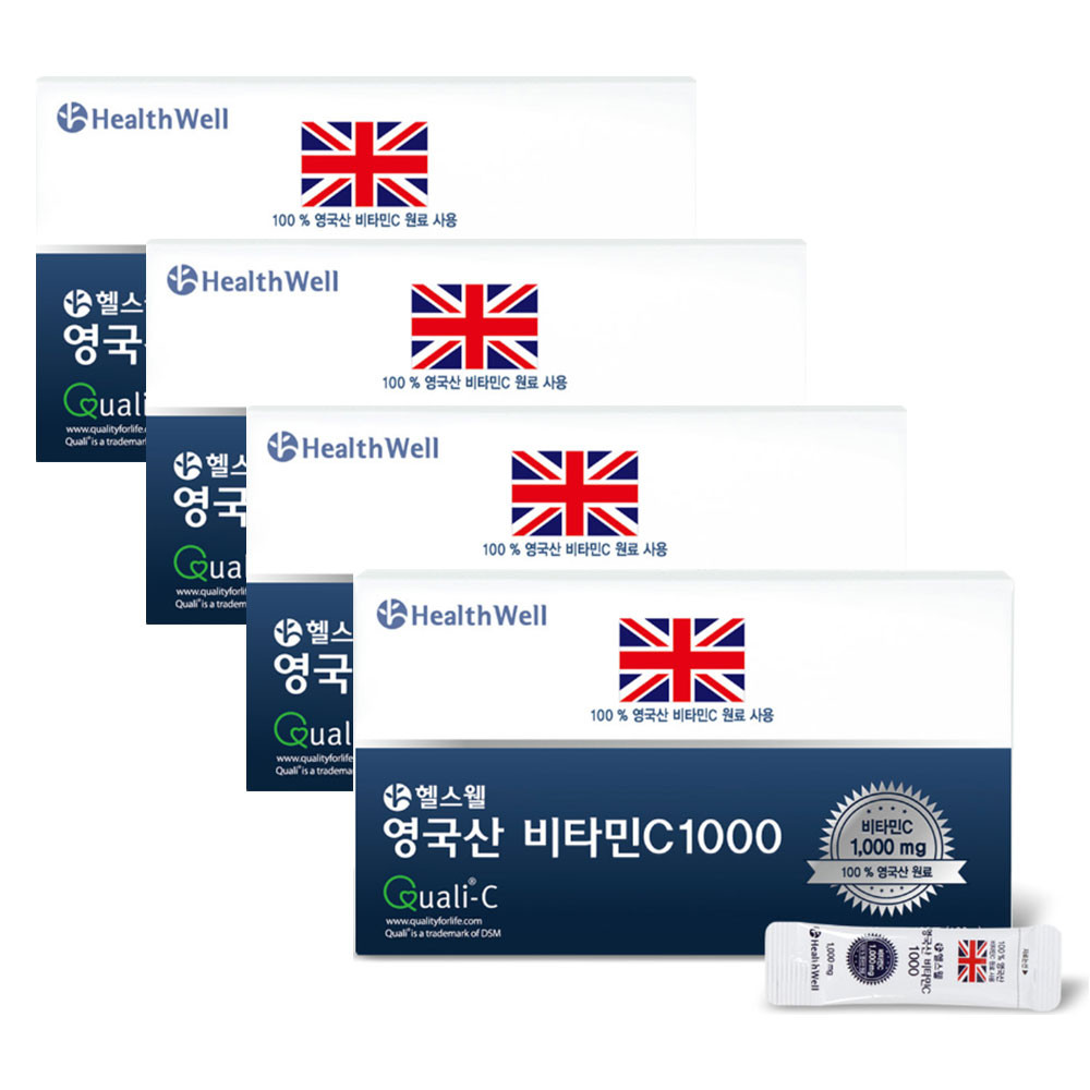 <b>헬스웰</b> 영국산<b>비타민C</b> 1000mg 400포 Quali-<b>c</b> 마크 파인분말 <b>비타민</b>씨