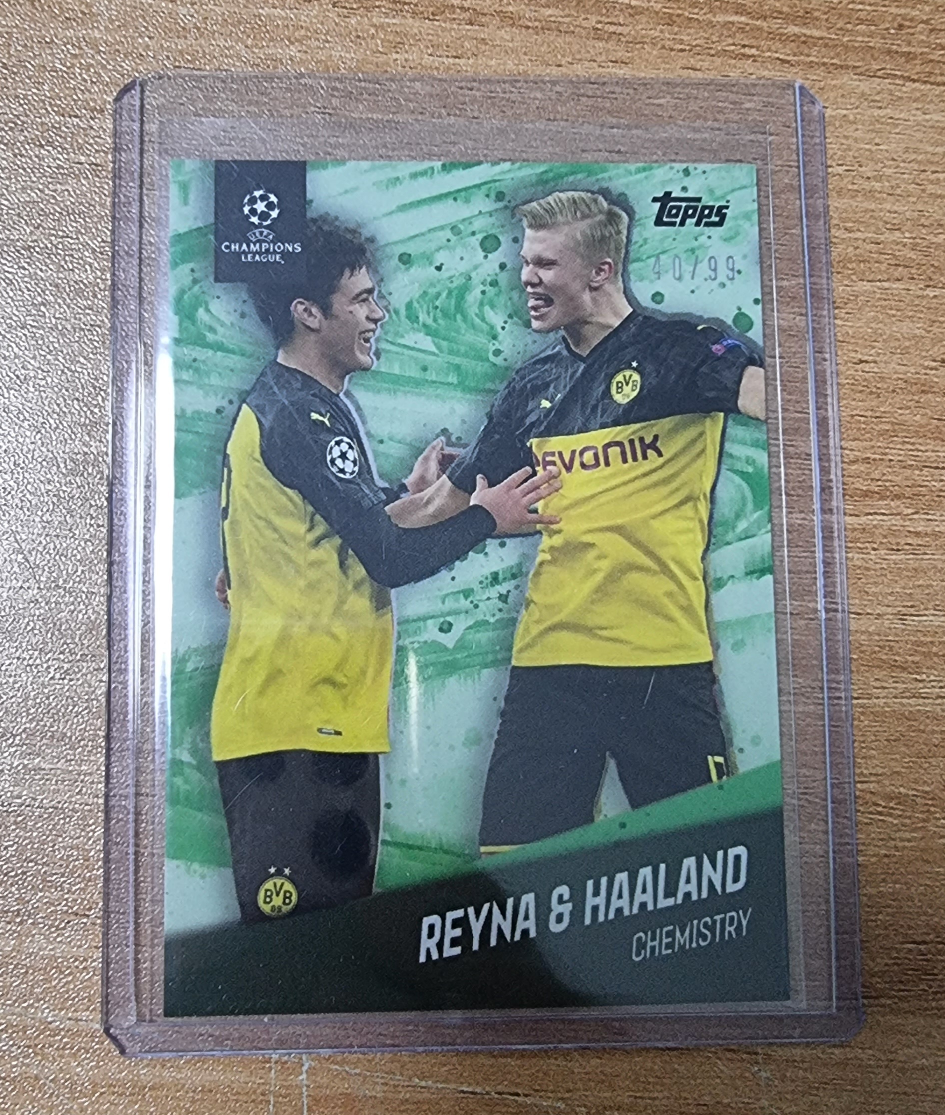 99한정판 엘링 홀란드 & 지오반니 레이나 2021 Topps American Dream Erling Haaland 홀란 & Gio Reyna BVB Dortmund 축구카드