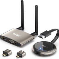 HDMI 무선 송신기 및 수신기 4K TIMBOOTECH 듀얼 스크린 VGA 라이브 캐스팅