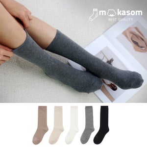 롱롱 무지 장목 양말