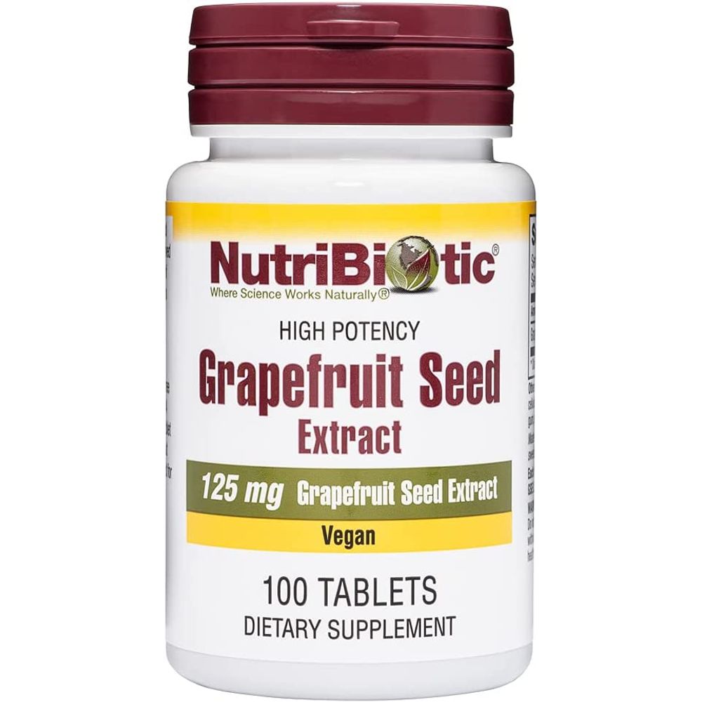<b>뉴트리바이오틱</b> 자몽씨 추출 125mg 100정 그레이프프루츠씨드