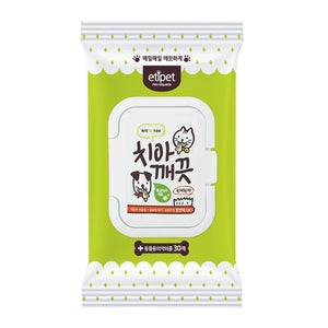 강아지 애견 물티슈 에티펫 치아 깨끗 물티슈 30매