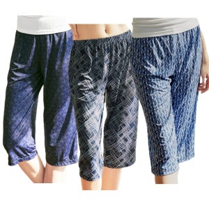 자외선차단 시원한 아스킨 여성 냉자고 7부바지 패턴 홈바지