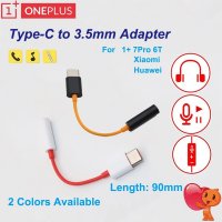 Oneplus USB C타입 이어폰 잭 어댑터 Aux 오디오 7 USB-C 음악 변환기 케이블 6T Pro용 3.5mm