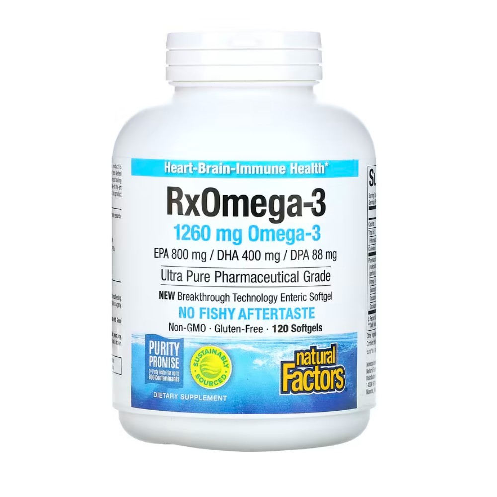 네추럴팩터스 알엑스 <b>오메가</b>3 1260mg 120소프트젤