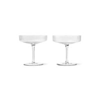 [FERM LIVING] 펌리빙 RIPPLE CHAMPAGNE SAUCER 리플 샴페인 소서-CLEAR