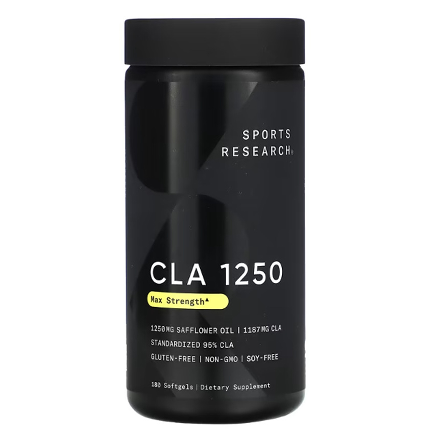 Sports Research CLA <b>공액리놀레산</b> 1250mg 180 캡슐