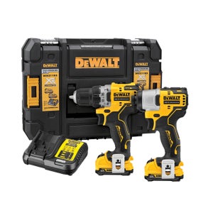 디월트 임팩드릴 DCK2110D2T 충전 임팩트 드라이버 콤보 세트 12V 2.0Ah