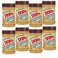 Skippy 스키피 내츄럴 크리미 피넛버터 땅콩잼 425g 8통