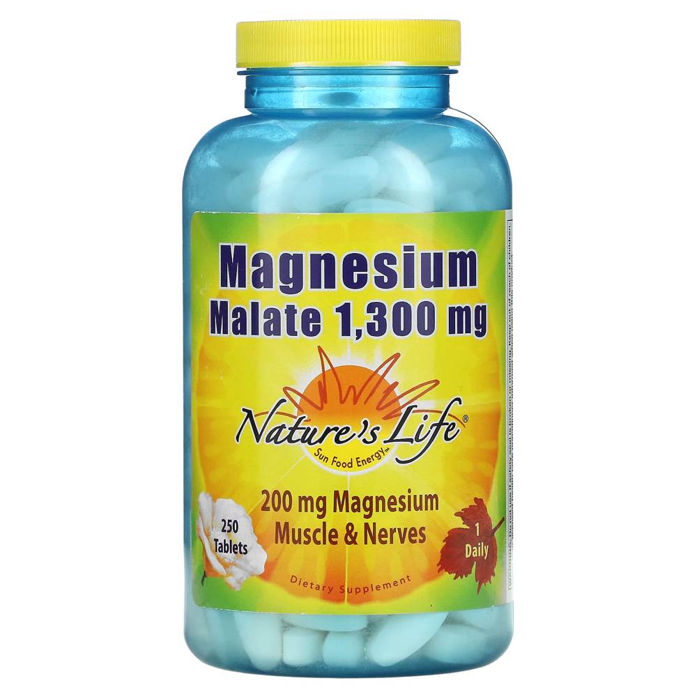 Nature’s Life, <b>Magnesium</b> Malate, 1,300 mg, 250 정