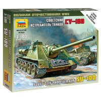 ZV6211 1/100 Self-Propeled Gun Su-100