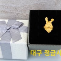 손주백일선물 토끼띠 순금 돌반지 아기반지 3.75g 애기 반지 대구 정금사