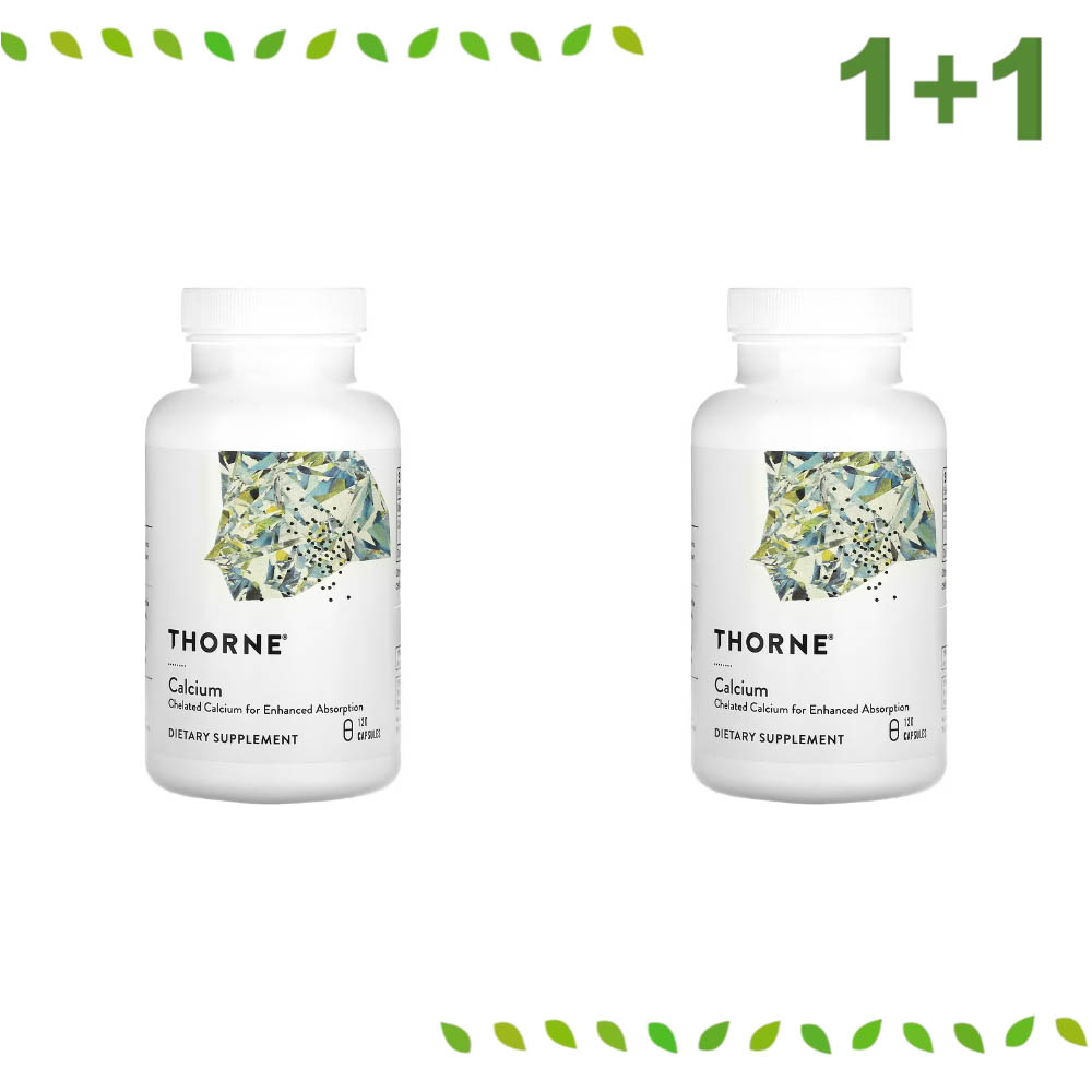 1+1 쏜리서치 D <b>칼슘</b> Malate 250mg 120 캡슐 비타민D 마그네슘 미네랄
