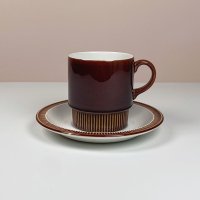 Poole Chestnut Cup and Saucer 풀 영국빈티지 컵과소서 빈티지컵 빈티지찻잔 미드센츄리 빈티지식기 빈티지테이블 빈티지그릇