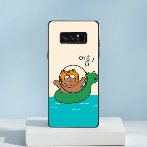 갤럭시 노트8 케이스 젤리 그립 톡홀더 스마트톡 세트 젤리 브라운베어 어흥베어