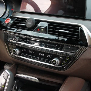 BMW 5시리즈 G30 센터페시아 오디오 패널 카본 몰딩