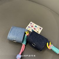 레트로 힙한 y2k Denim Gem Case(2 color) 데님 에어팟호환 케이스