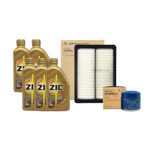 올뉴쏘렌토/더뉴쏘렌토UM 2.0가솔린터보 엔진오일교환 오일세트 지크X9 FS(5L)+필터35505-A9100