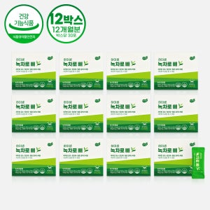하이생 녹차로 빼 하루한포 카테킨 체지방컷 항산화 콜레스테롤개선 3중기능 30포, 12개