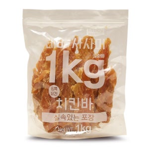 테비 사사미 육포 대용량 1kg 치킨바, 1000g, 1개