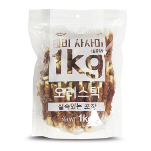 테비 사사미 육포 대용량 1kg 오리스틱, 1000g, 1개