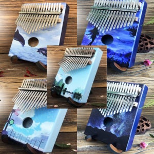 마호가니 어쿠스틱 감성 칼림바 17음계 예쁜 카림바