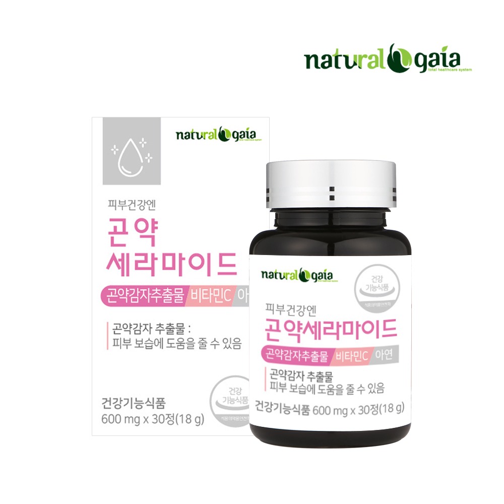 먹는 곤약세라마이드 곤약감자 글루코실 피부장벽강화 피부건조증 피부보습 영양제 1개월분