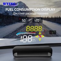 자동차 HUD 차량용 반사필름WYING M17 OBD HUD 자동차 GPS 디지털 속도계