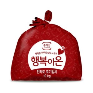 종가집행복이온포기김치10kg 최저가 가성비상품