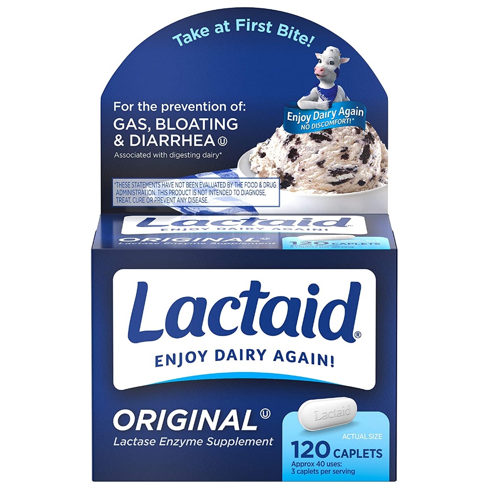 락타이드 Lactaid <b>락타아제</b> 유당 효소 오리지날 120정
