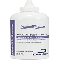 Dechra Dechra 반려동물 피부 질환 치료제 Mal-A-Ket Plus TrizEDTA Flush for Dogs Cats 355ml